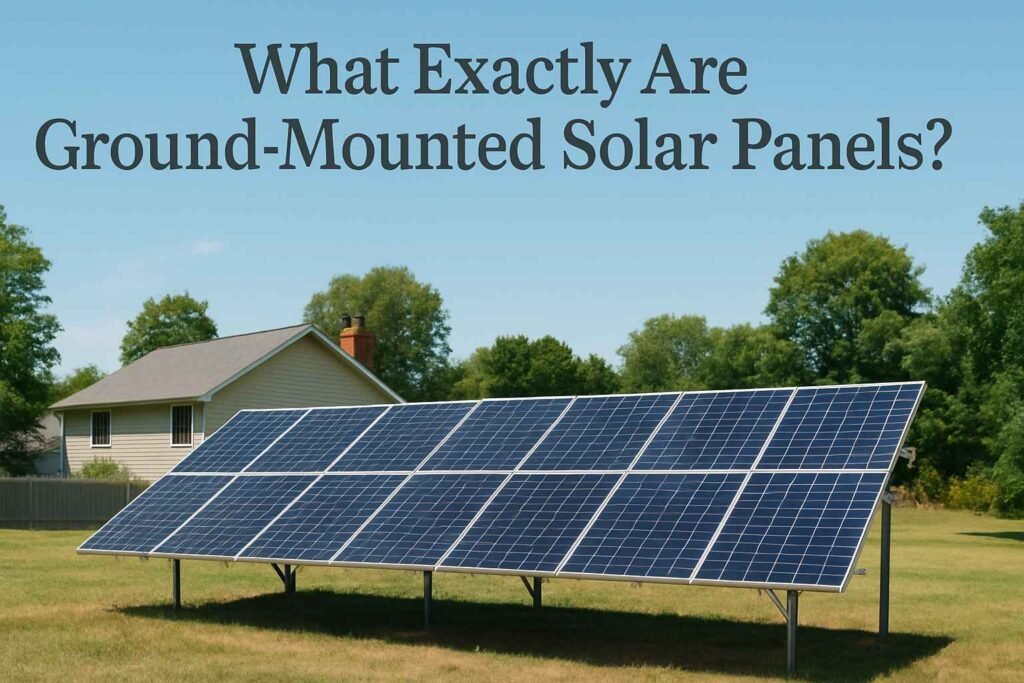 What Exactly Are Ground Mounted Solar Panels